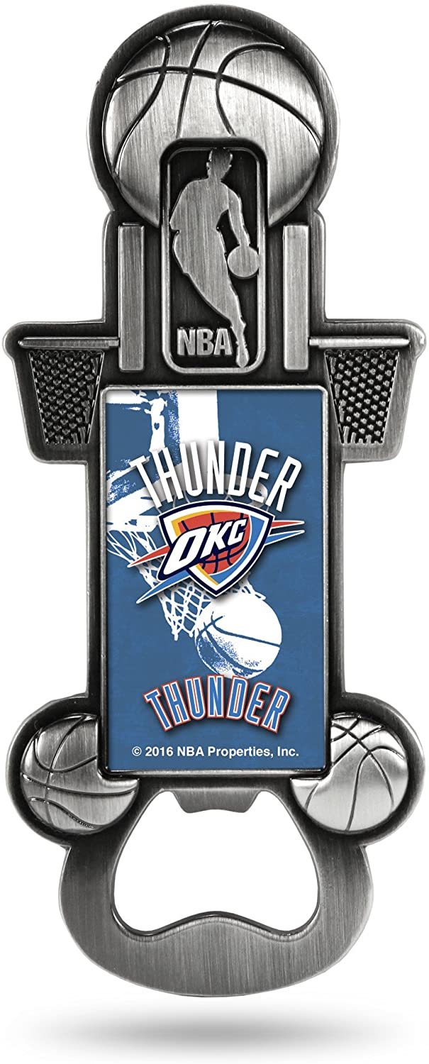 Oklahoma City Thunder Magnetic Metal Bottle Opener Party Starter 1