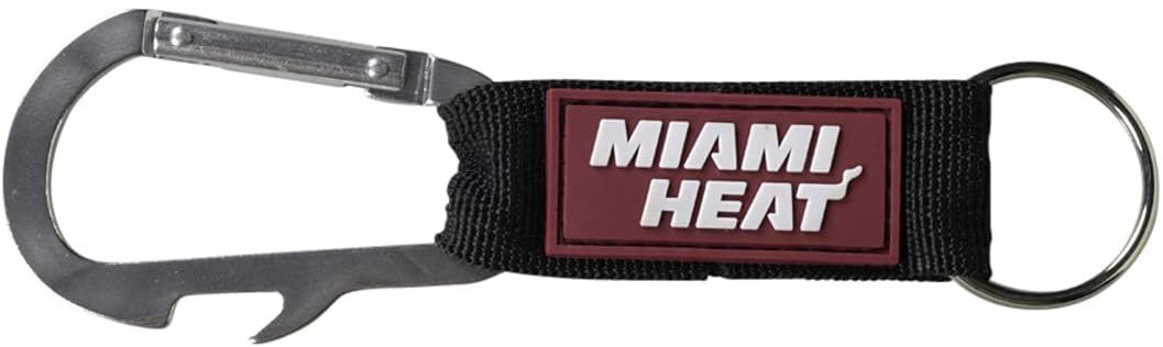 Miami Heat Premium Carabiner Clip Keychain Bottle Opener Combo 1