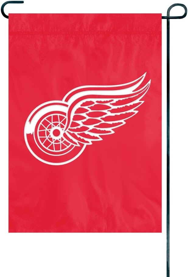 Detroit Red Wings Premium Garden Flag Banner Applique Embroidered 12.5 x 18 Inches 3