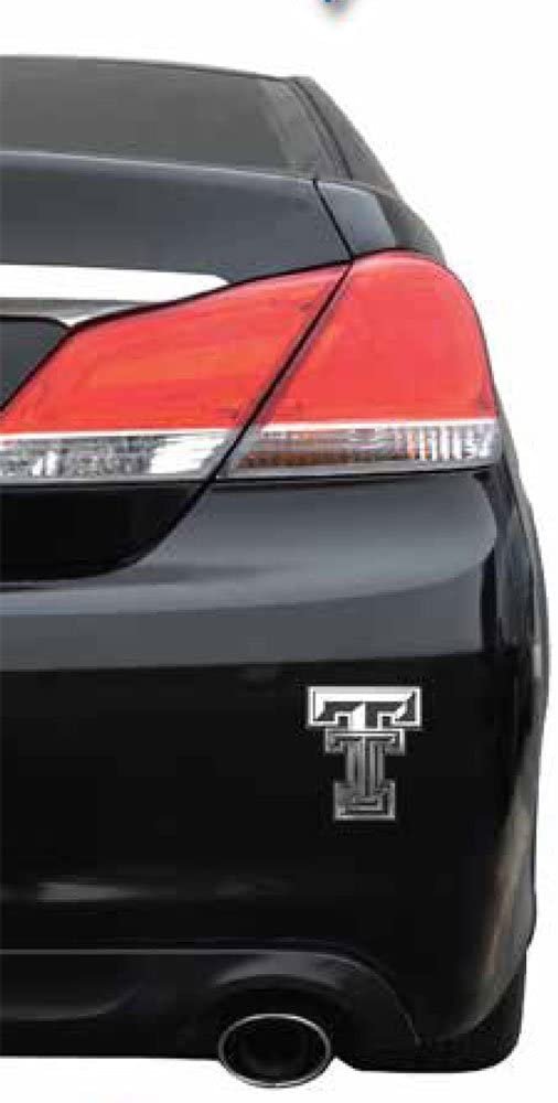 Syracuse University Orange Auto Emblem, Plastic Molded, Silver Chrome Color, Raised 3D Effect, Adhesive Backing