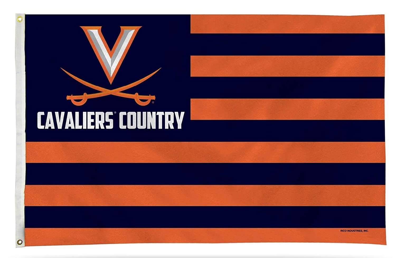 University of Virginia Cavaliers Premium 3x5 Feet Flag Banner, Country Design, Metal Grommets, Outdoor Use, Single Sided 1
