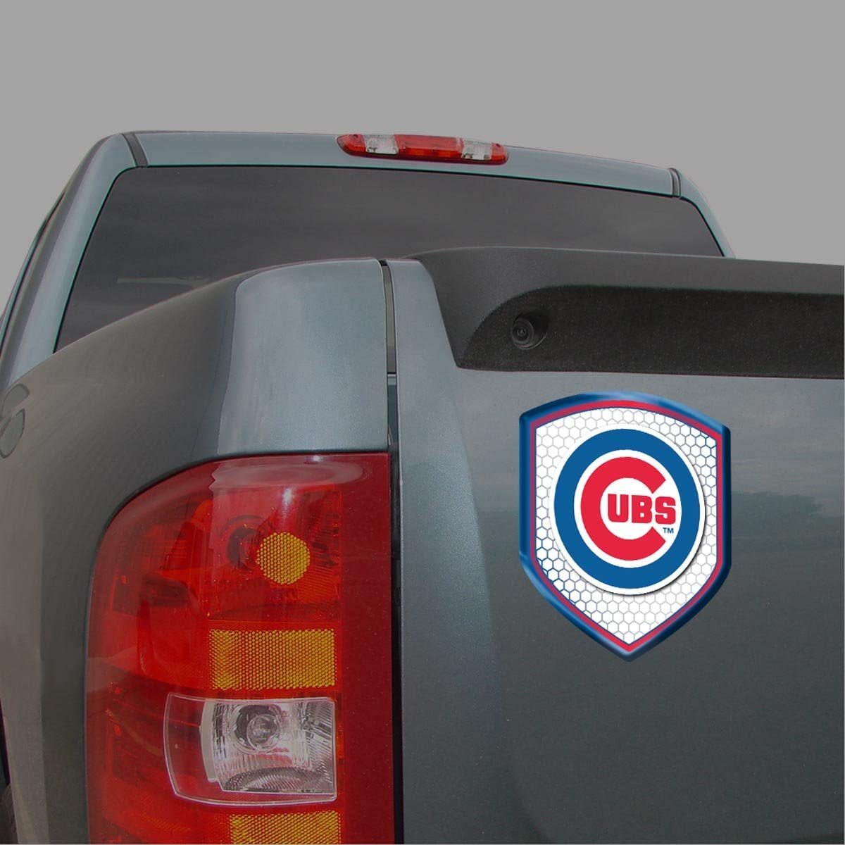 Chicago Cubs High Intensity Reflector, Shield Shape, Raised Decal Sticker, 2.5x3.5 Inch, Home or Auto, Full Adhesive Backing 1