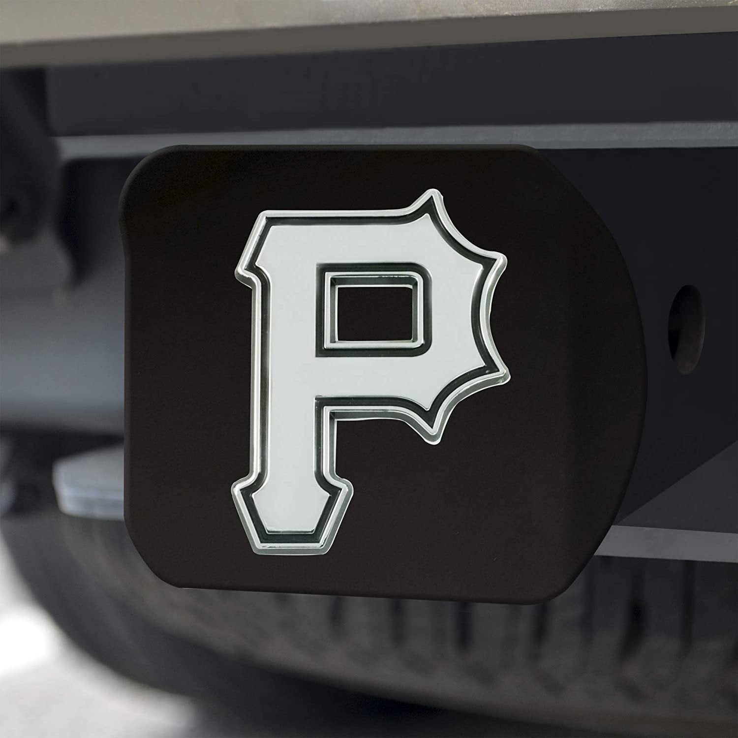 FANMATS 26682 MLB - Pittsburgh Pirates Hitch Cover - Black