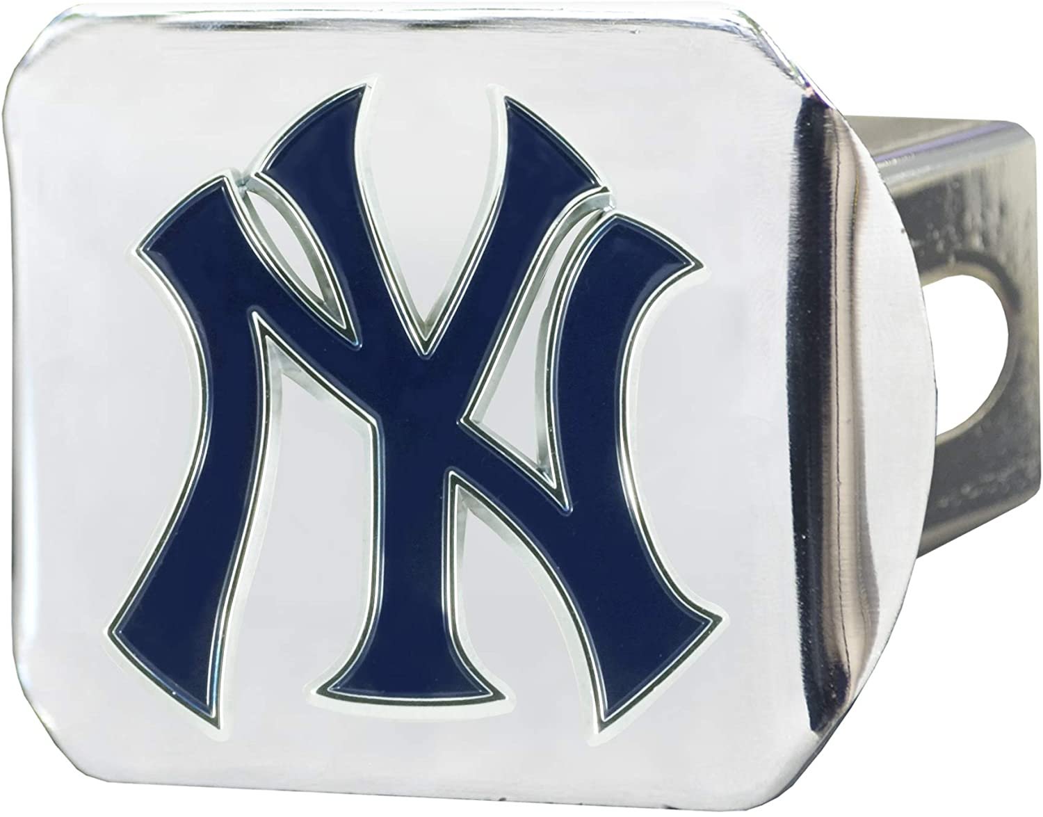 New York Yankees Hitch Cover Solid Metal with Raised Color Metal Emblem 2" Square Type III