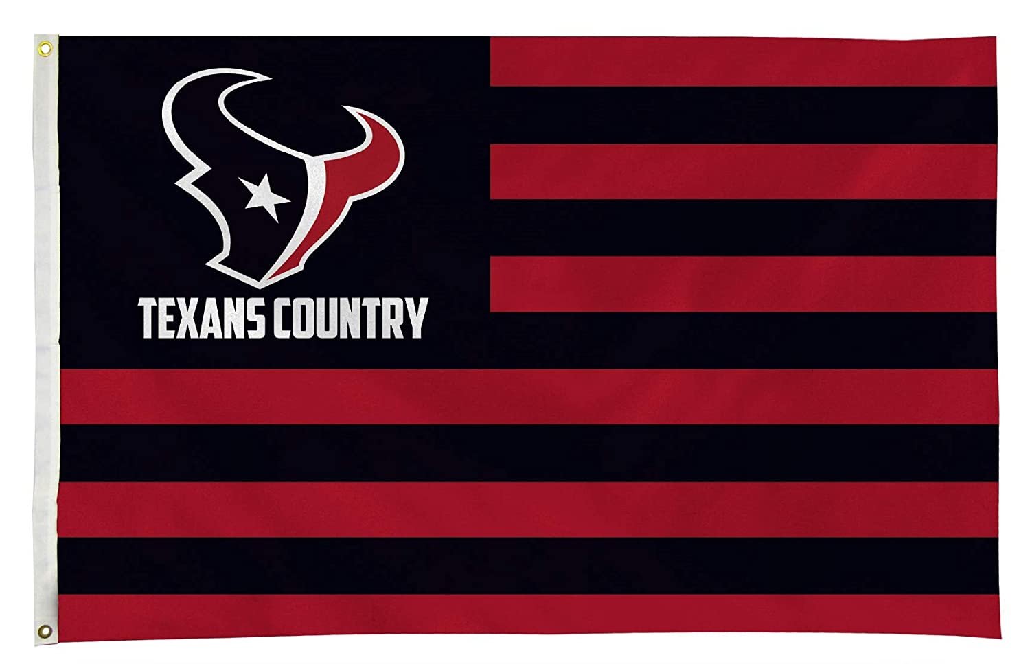 Houston Texans Premium 3x5 Feet Flag Banner, Country Design, Metal Grommets, Outdoor Use, Single Sided 1