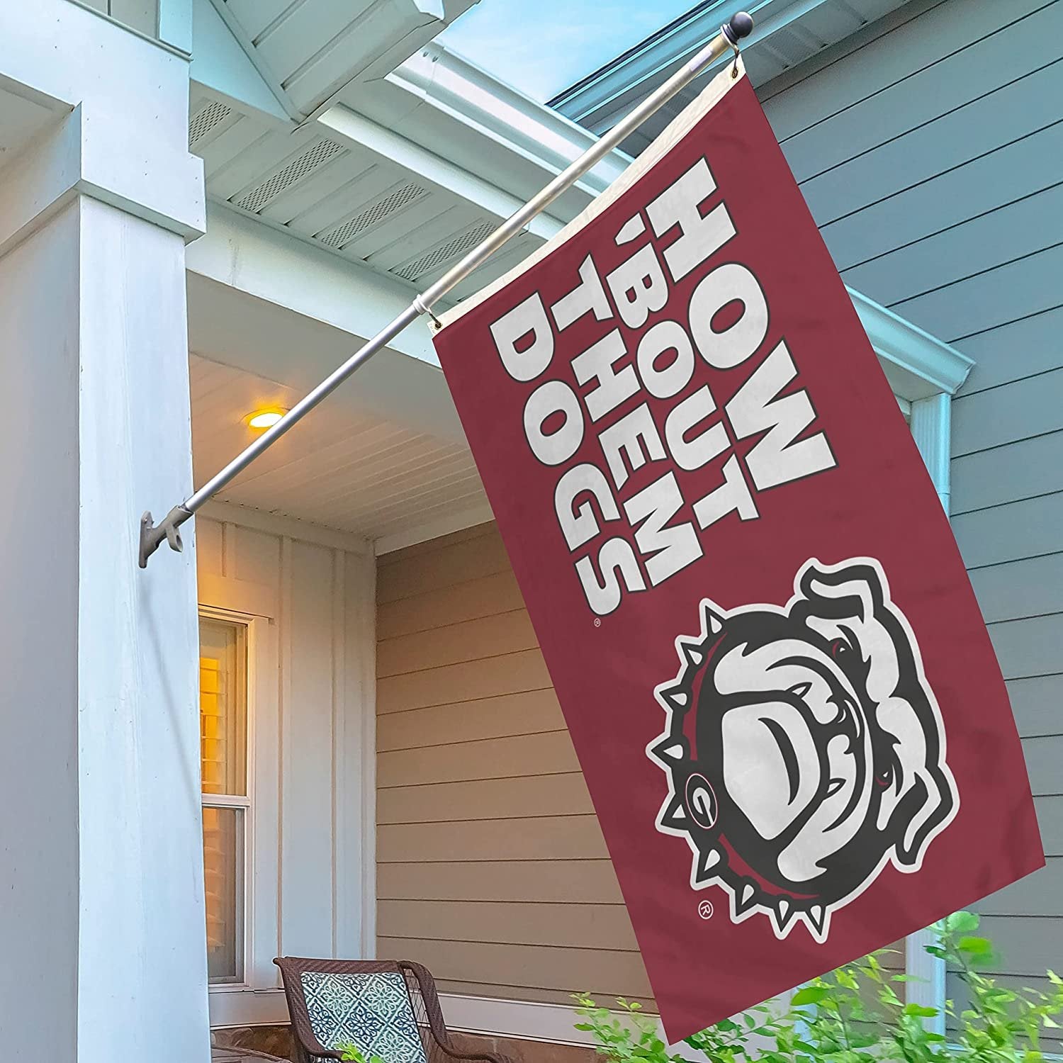 University of Georgia Bulldogs Flag Banner 3x5 Feet Metal Grommets Slogan Design 2