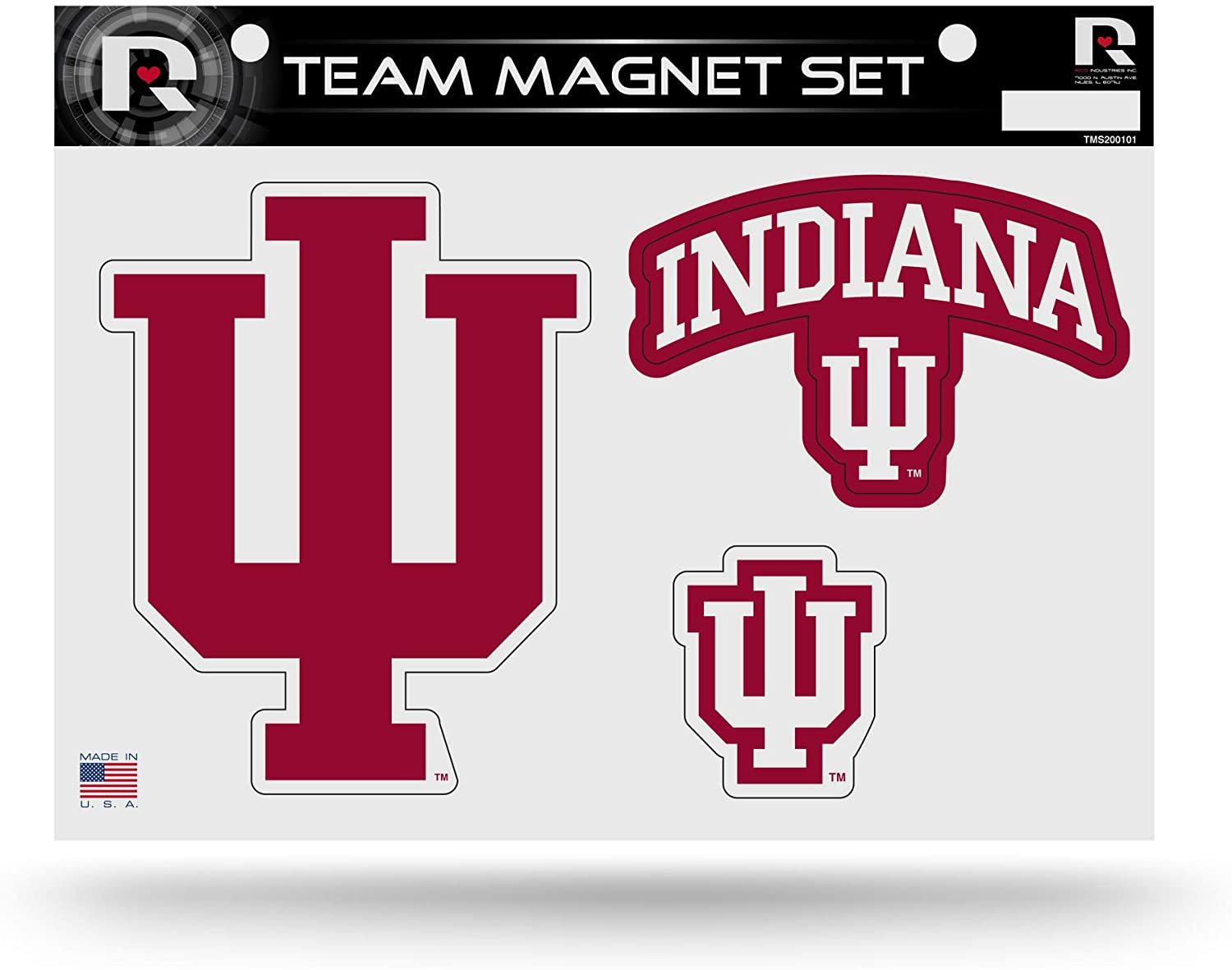 Indiana University Hoosiers Multi Magnet Sheet Shape Cut 8x11 Inch 1