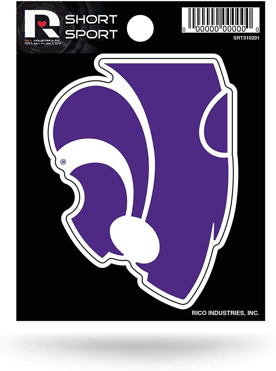 Kansas State University Wildcats 3 Inch Decal Sticker Die Cut Flat Vinyl Full Adhesive Backing 1