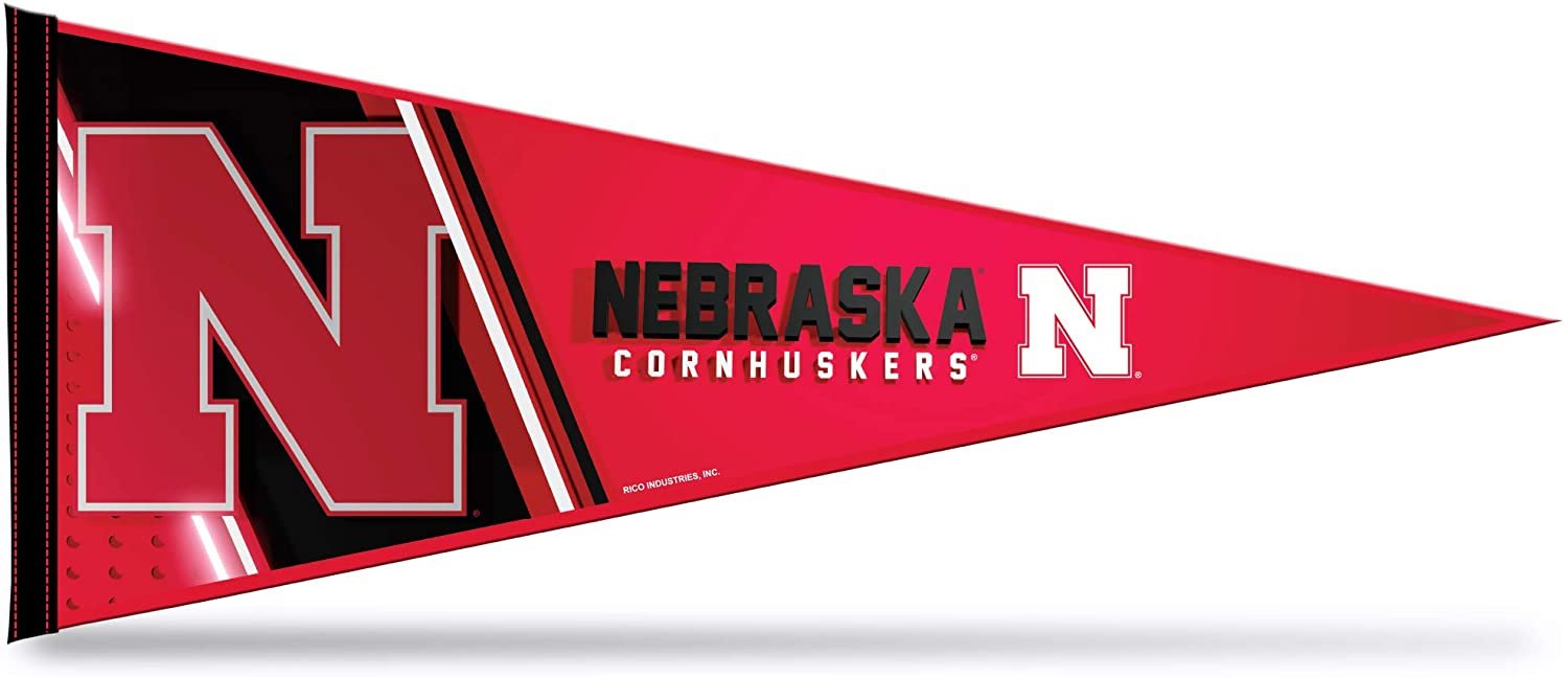 Nebraska Cornhuskers Pennant 12x30 Inch Soft Felt University of 1