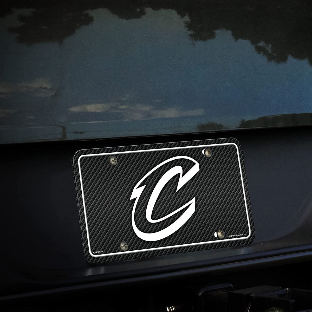 Cleveland Cavaliers Metal Tag License Plate Aluminum Novelty Carbon Fiber Design 12x6 Inch 3