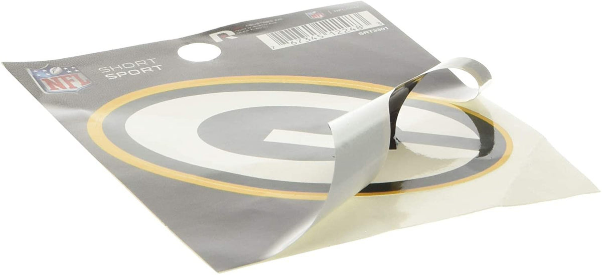 NFL Rico Industries Die Cut Team Logo Short Sport Sticker, Green Bay Packers 4