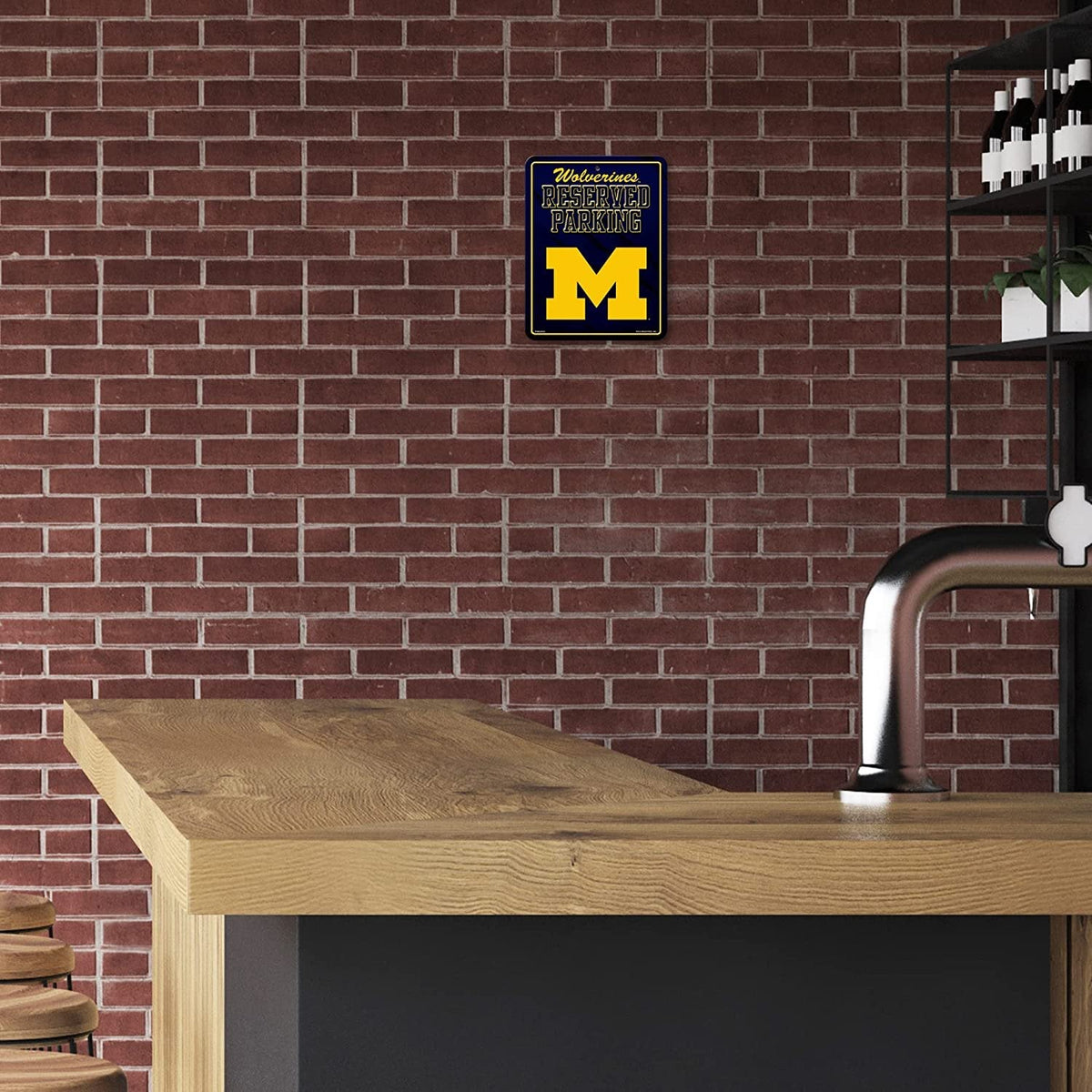 University of Michigan Wolverines Metal Parking Novelty Wall Sign 8.5 x 11 Inch 4