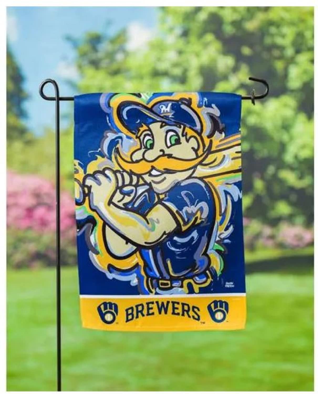 Milwaukee Brewers Premium Garden Flag Banner, Double Sided, 13x18 Inch 2