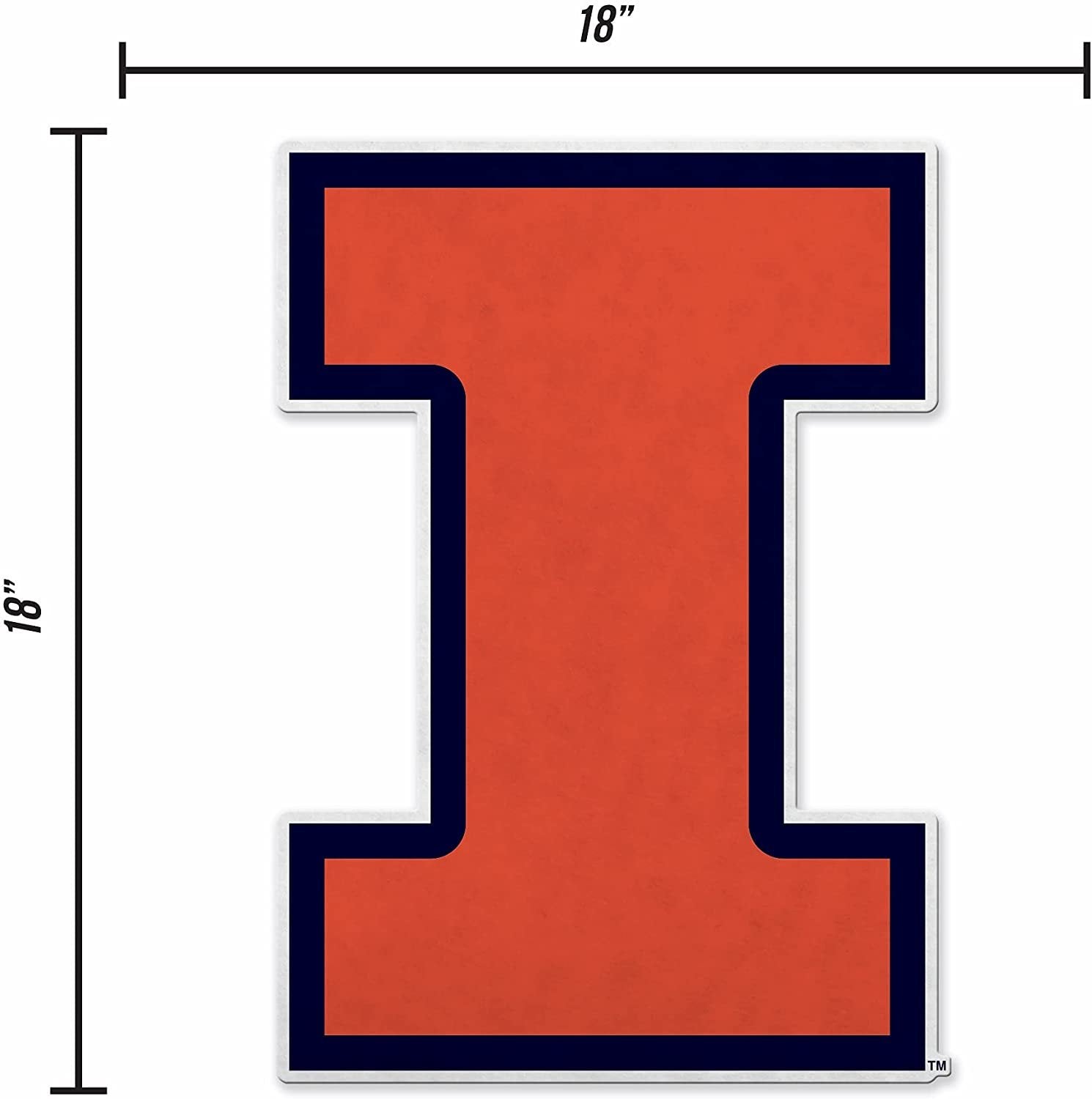 University of Illinois Fighting Illini Soft Felt Pennant, Logo Design, Shape Cut, 18 Inch, Easy To Hang 4