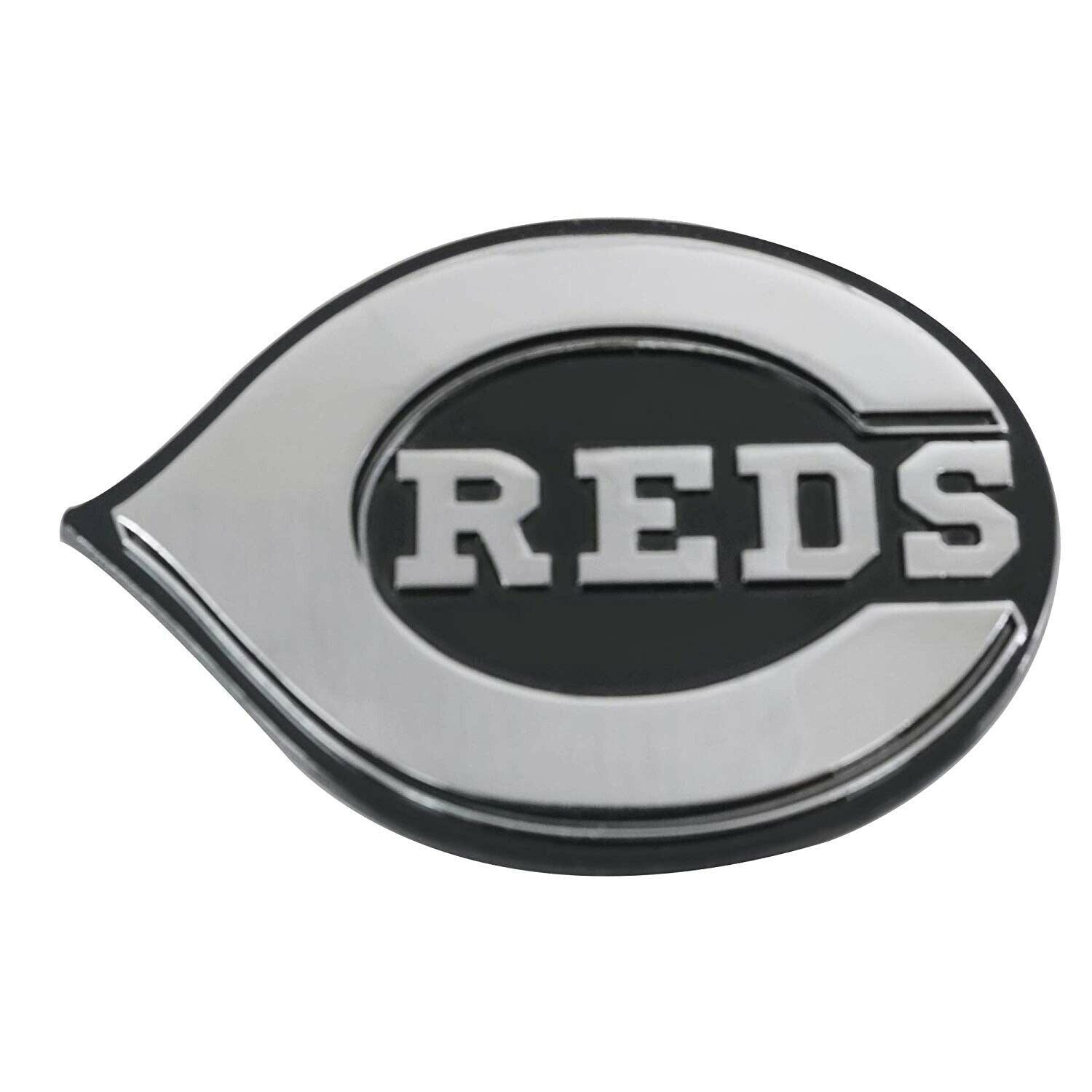 Cincinnati Reds Premium Solid Metal Chrome Raised Auto Emblem Decal Baseball