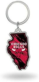 NBA Chicago Bulls State Shape Keychain 1