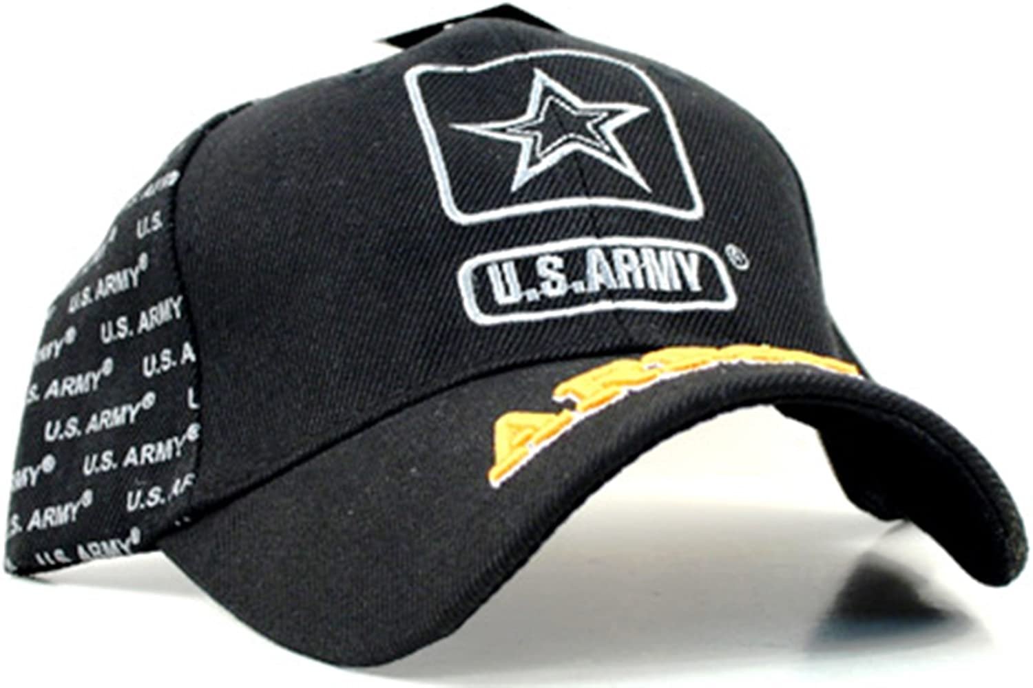 Army Silver Logo Premium Embroidered Baseball Cap Hat United States Military