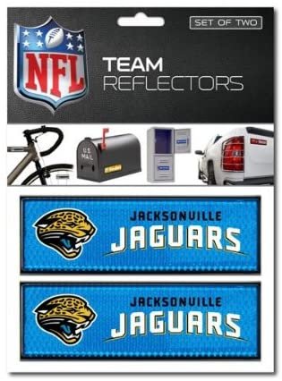 Jacksonville Jaguars Pair of High Intensity Reflectors Full Adhesive Backing