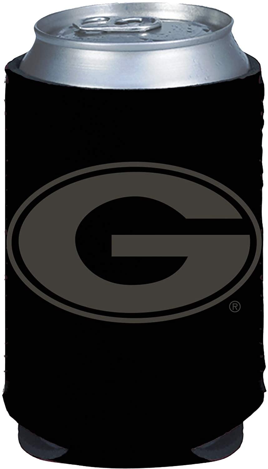 Georgia Bulldogs Tonal Black Design 2-Pack 12oz CAN Neoprene Beverage Insulator Holder Cooler University of 1