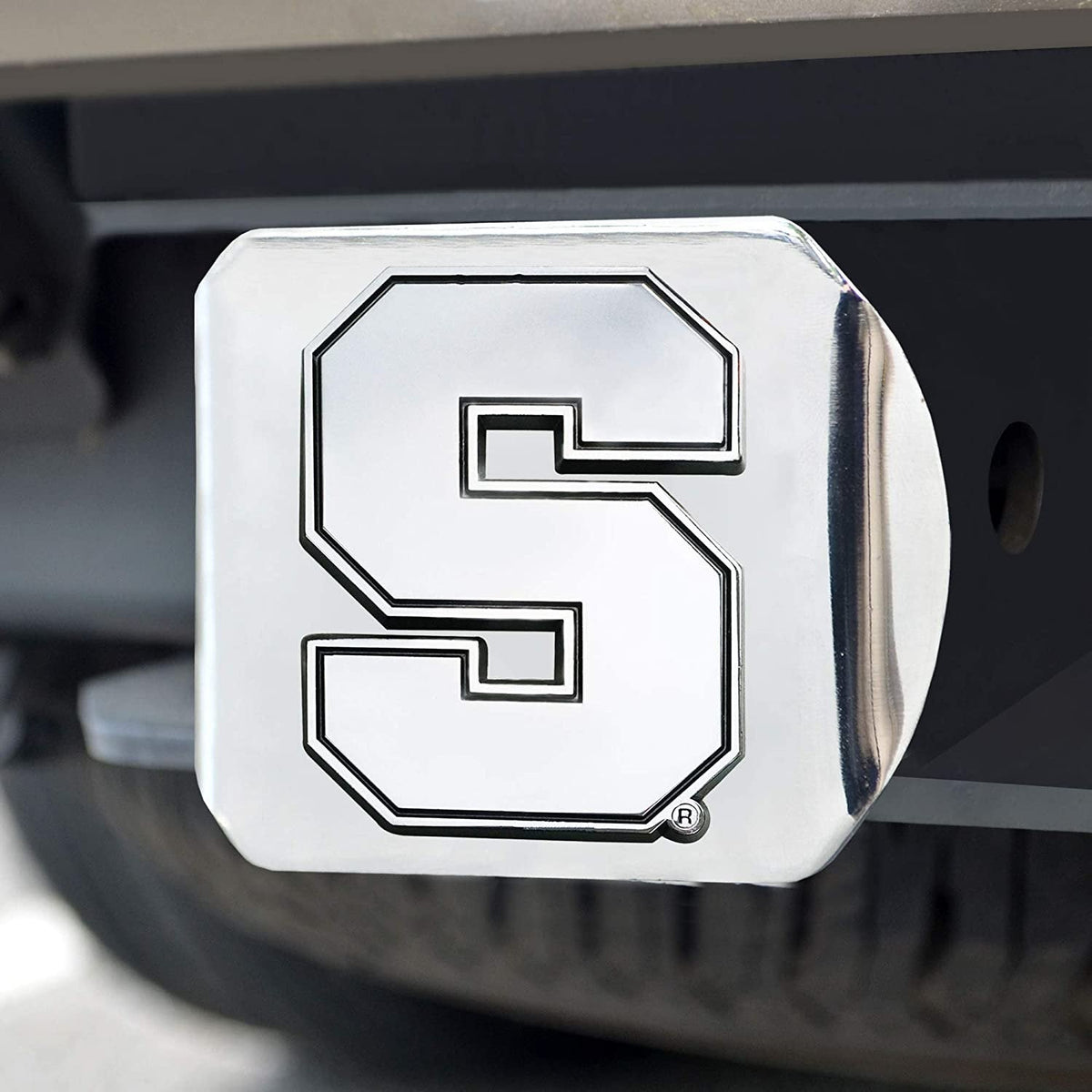 Syracuse University Orange Hitch Cover Solid Metal with Raised Chrome Metal Emblem 2" Square Type III 2