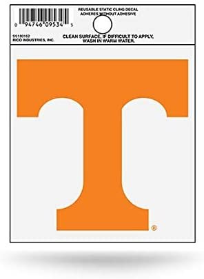 University of Tennessee Volunteers Static Cling Decal Sticker, 3.5 Inch, Clear Backing 1