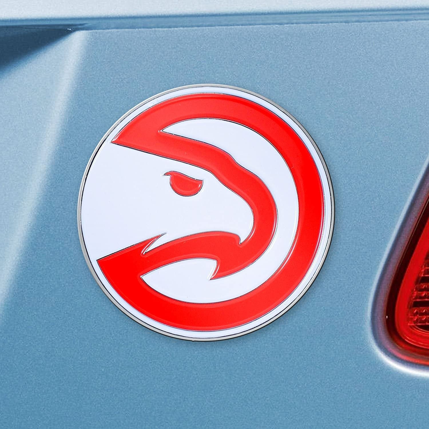 Atlanta Hawks Solid Metal Color Auto Emblem 2