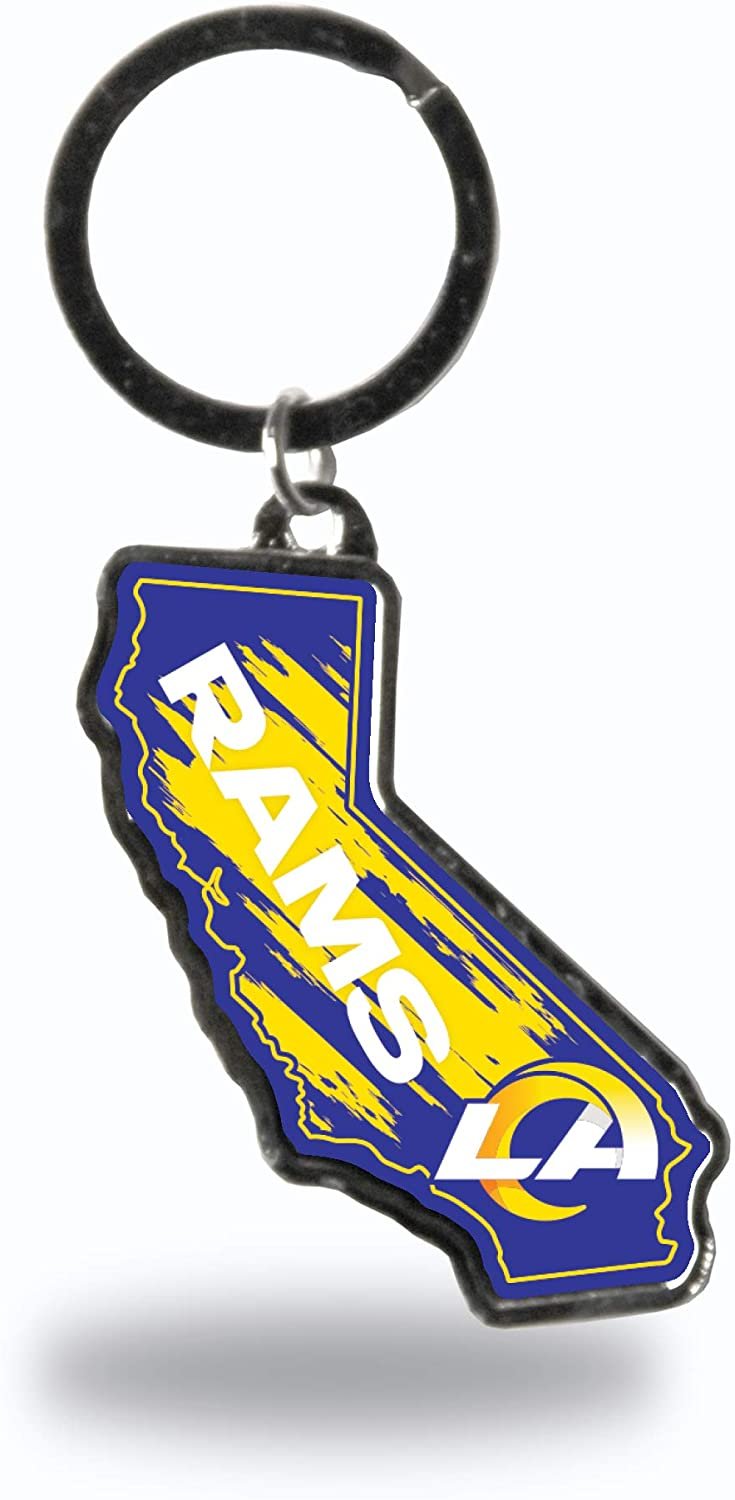 Los Angeles Rams State Shape Keychain 1