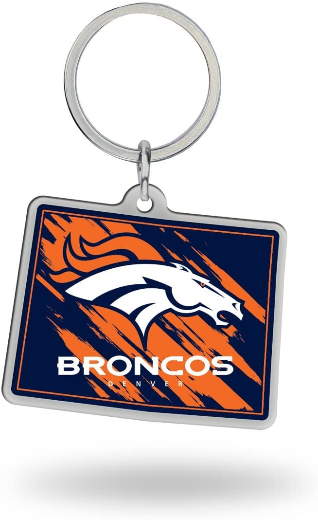 NFL Rico Industries State Shape Keychain, Denver Broncos 1
