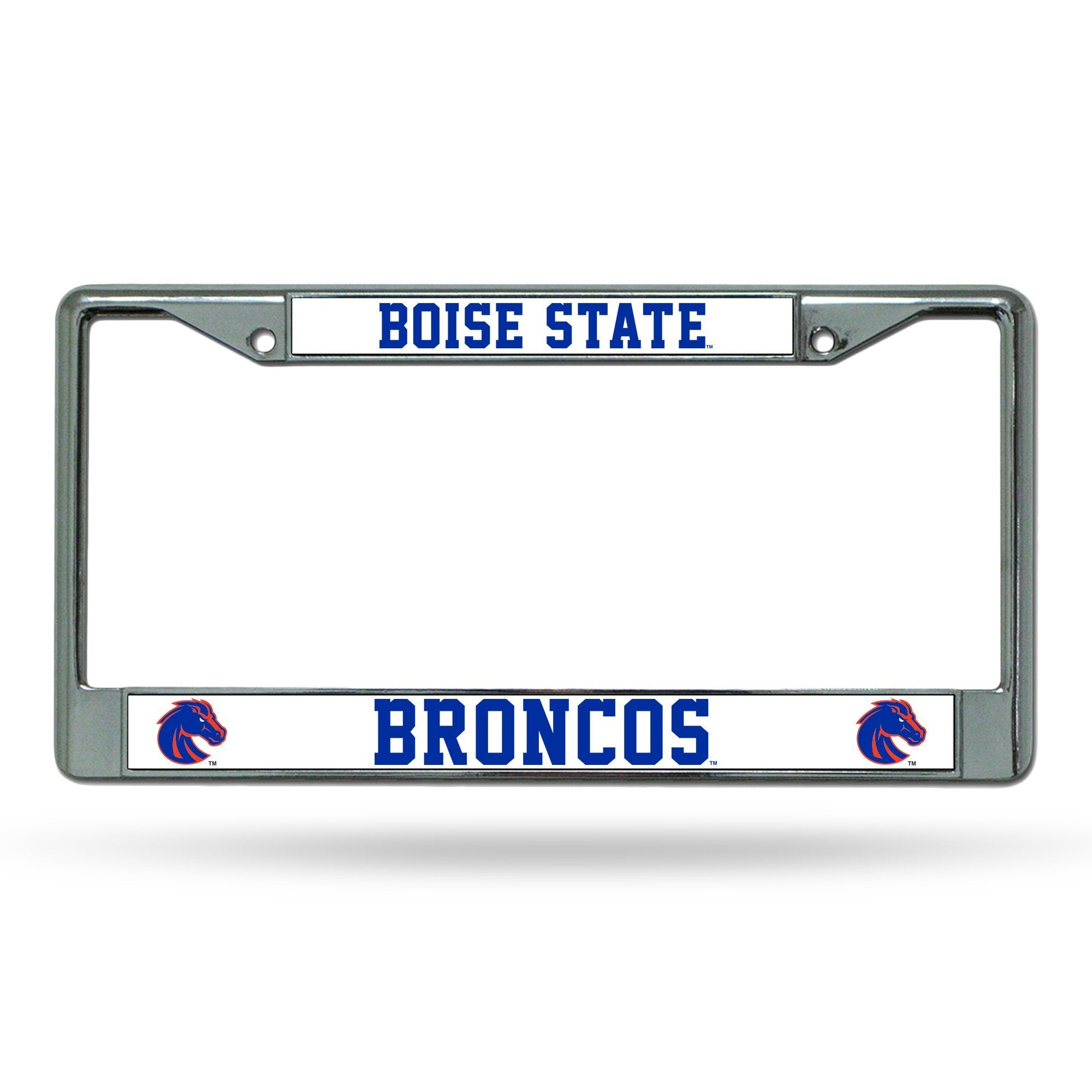 Boise State University Broncos Premium Metal License Plate Frame Chrome Tag Cover, 12x6 Inch