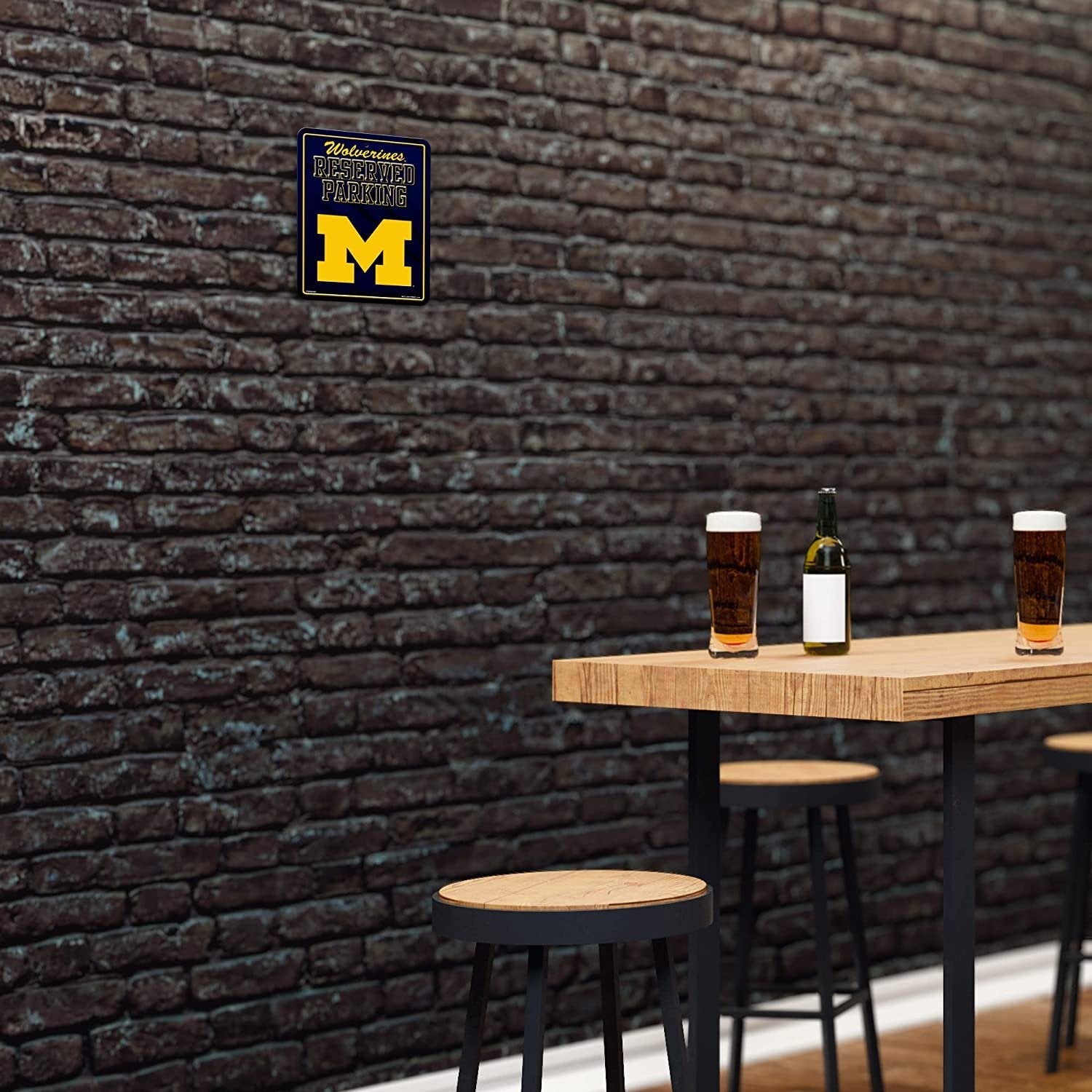 University of Michigan Wolverines Metal Parking Novelty Wall Sign 8.5 x 11 Inch 5