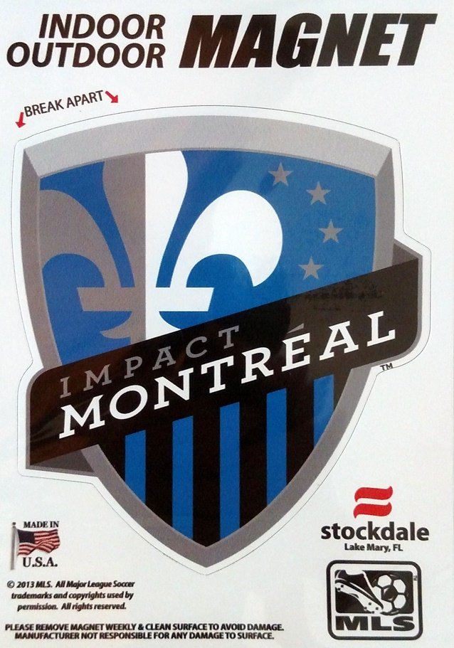 Montreal Impact 5" Vinyl Auto Home Magnet MLS Soccer Football Club 1