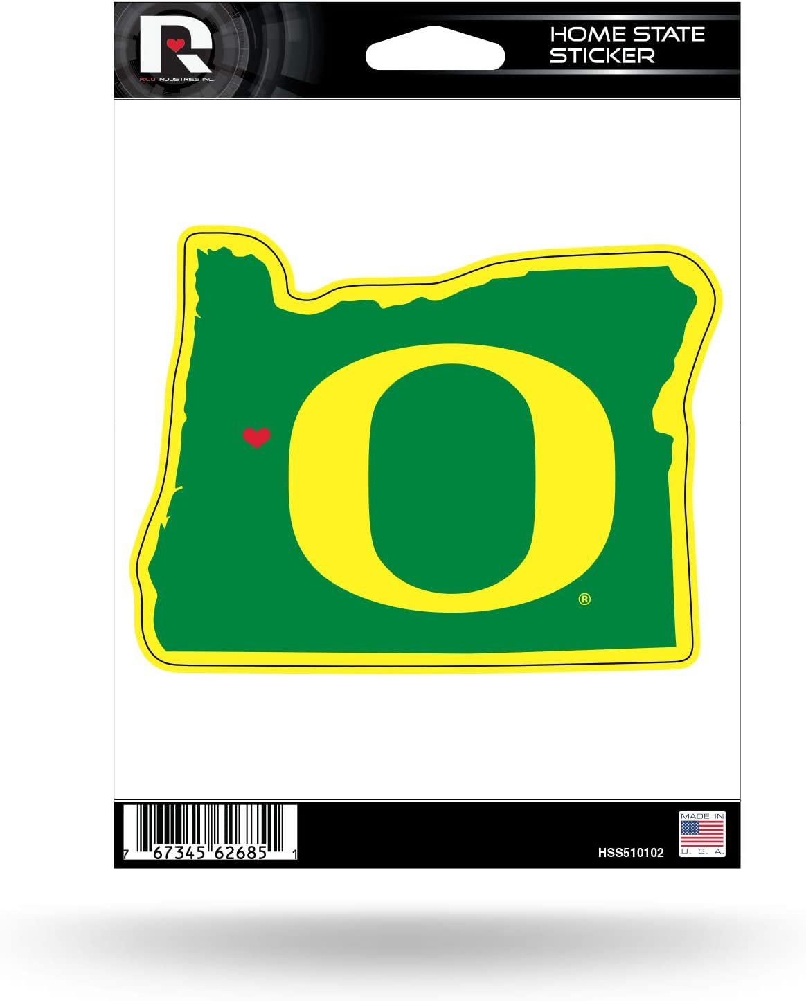 University of Oregon Ducks 5 Inch Sticker Decal Flat Vinyl Home State Design Full Adhesive Backing 1