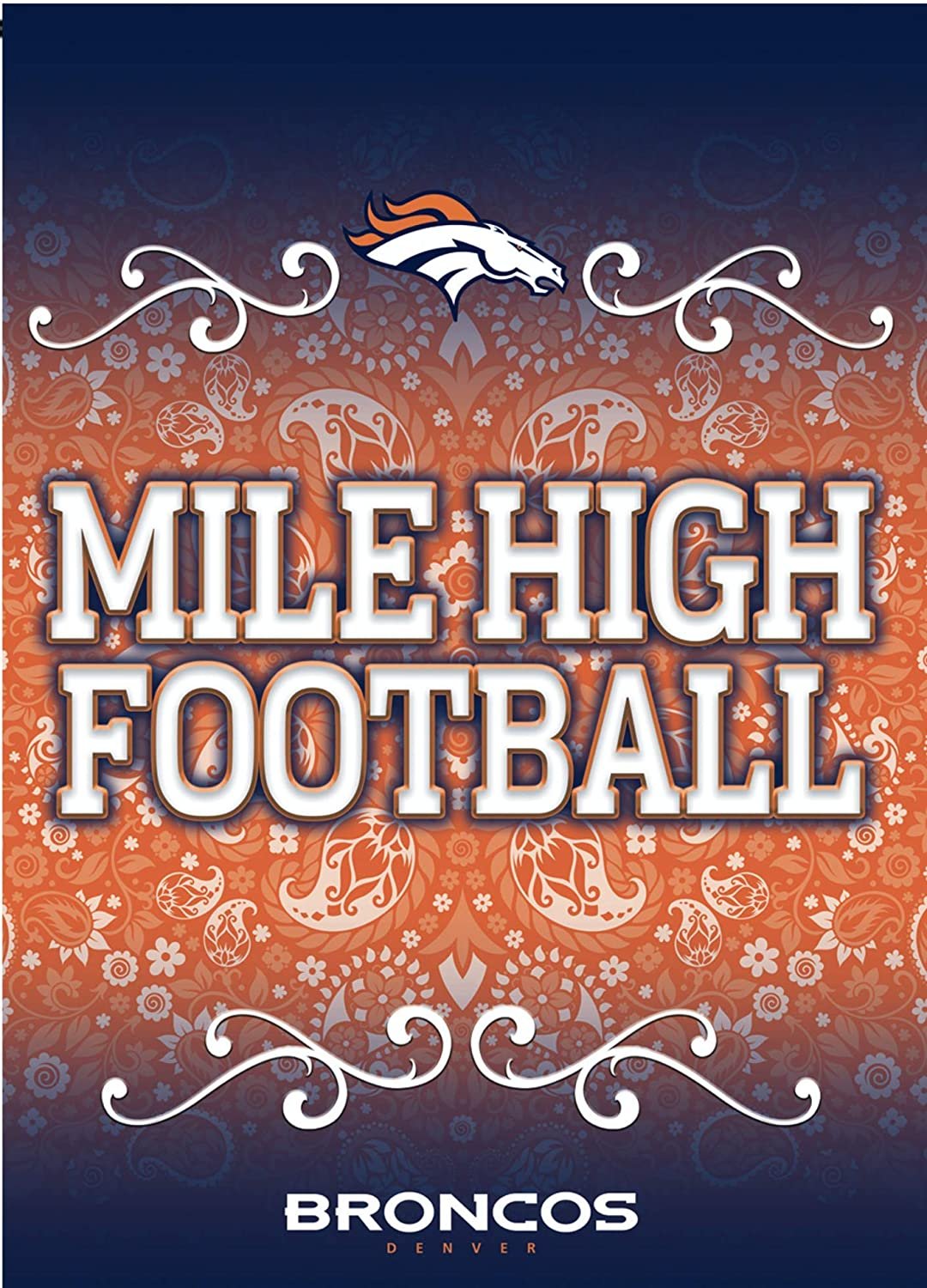 Denver Broncos Premium Garden Flag Banner, Double Sided, 13x18 Inch 2