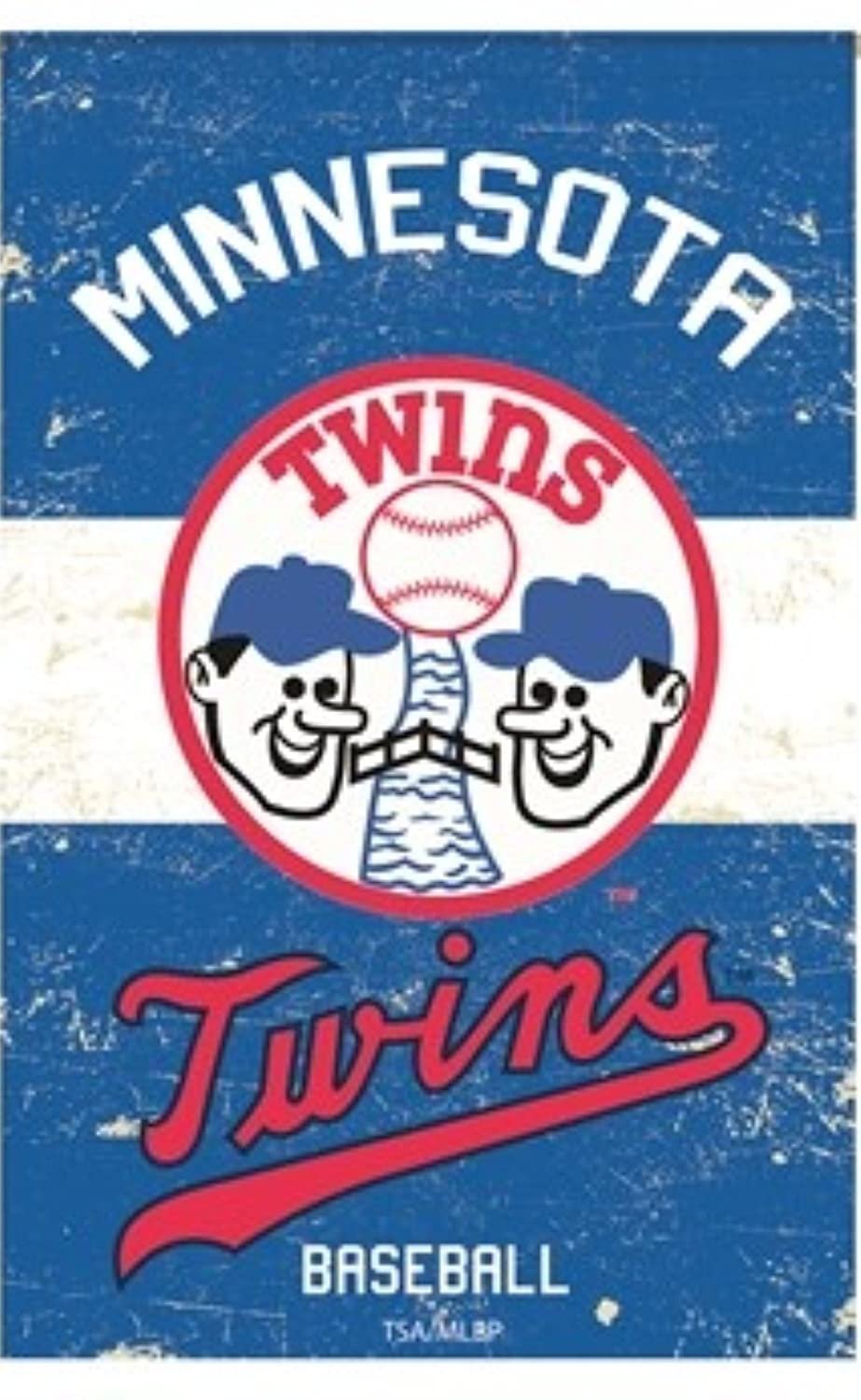Minnesota Twins Premium Double Sided House Flag Banner, Vintage Styling, 28x44 Inch, Display Pole Sold Separately 1