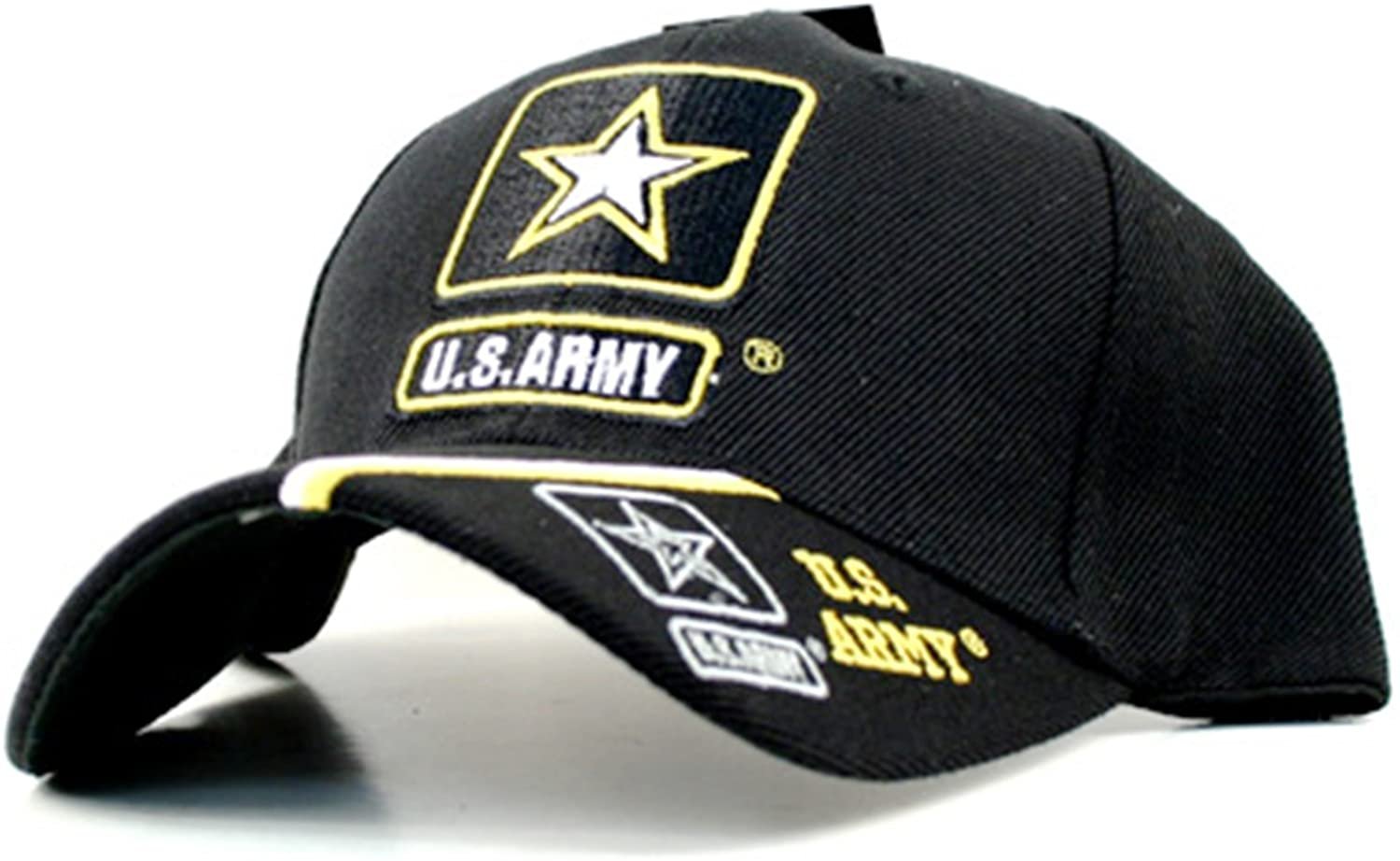 Army Split Bill Logo Premium Embroidered Baseball Cap Hat United States Military 1