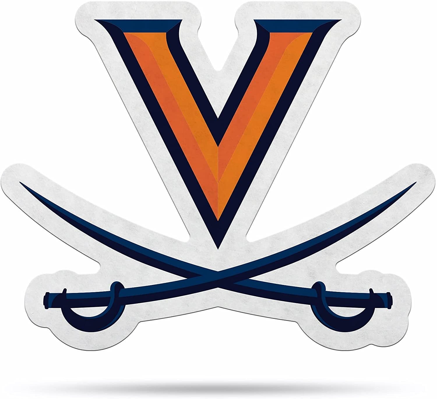 University of Virginia Cavaliers Soft Felt Pennant, Primary Design, Shape Cut, 18 Inch, Easy To Hang 1