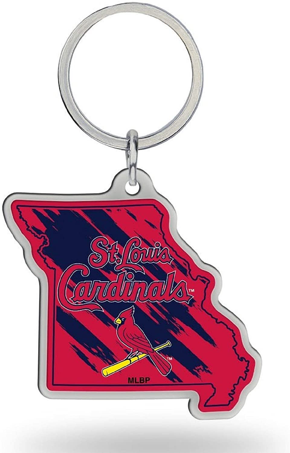 Rico MLB Cardinals - Sl - Missouri State Shaped Keychain