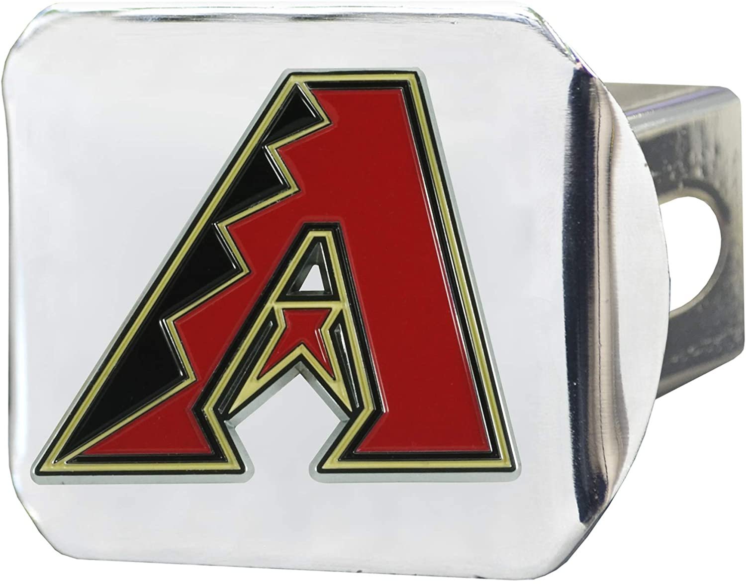 Arizona Diamondbacks Hitch Cover Solid Metal with Raised Color Metal Emblem 2" Square Type III