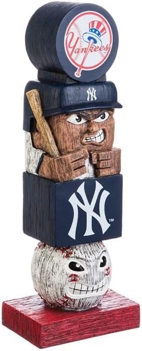 New York Yankees Garden Statue, Tiki Totem Style, Outdoor or Indoor Use, 16 Inch Tall, Beautiful Hand Painted Resin 3