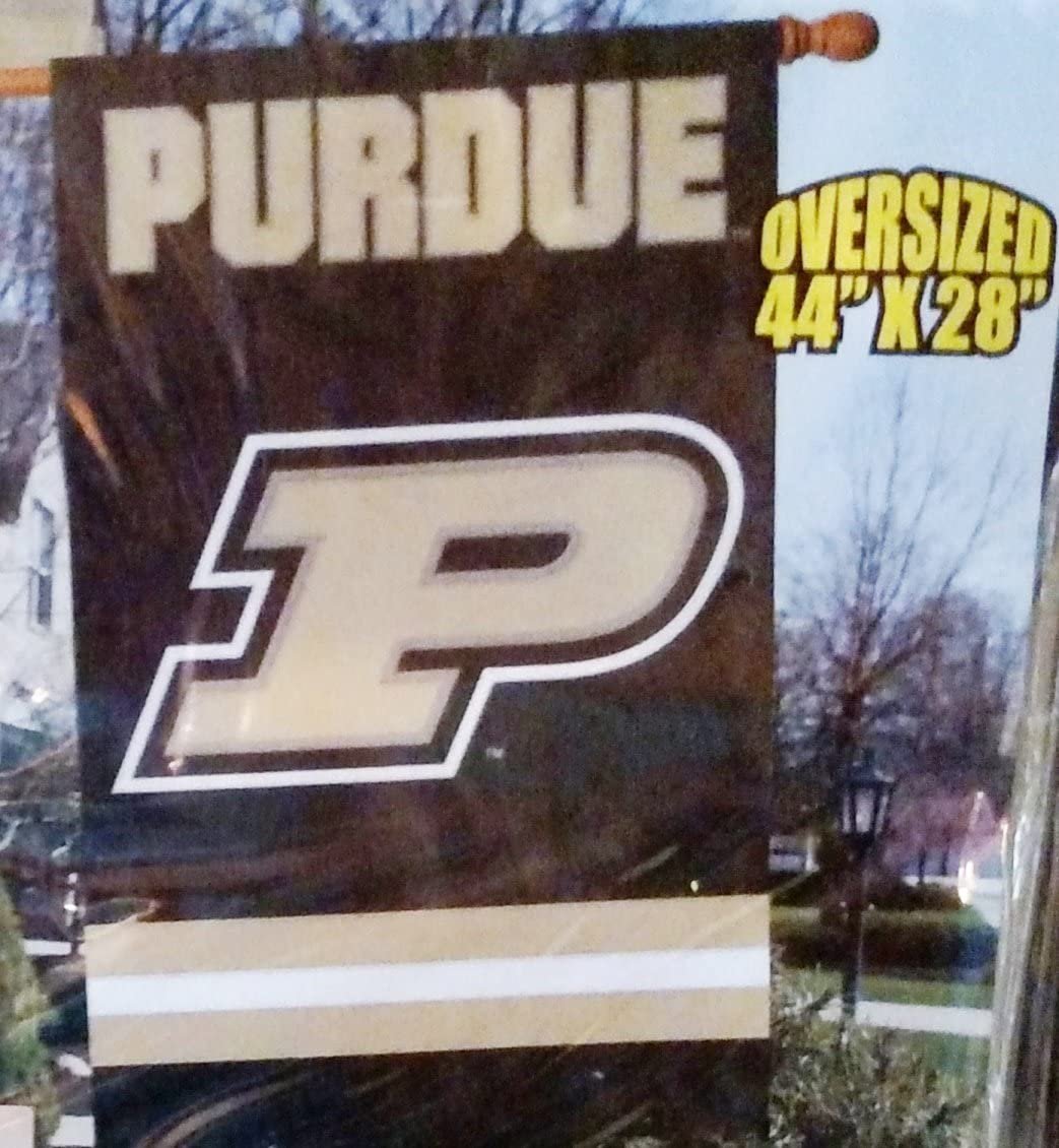 Purdue Boilermakers 2-Sided 28x44 Embroidered Applique Banner Flag University of 1