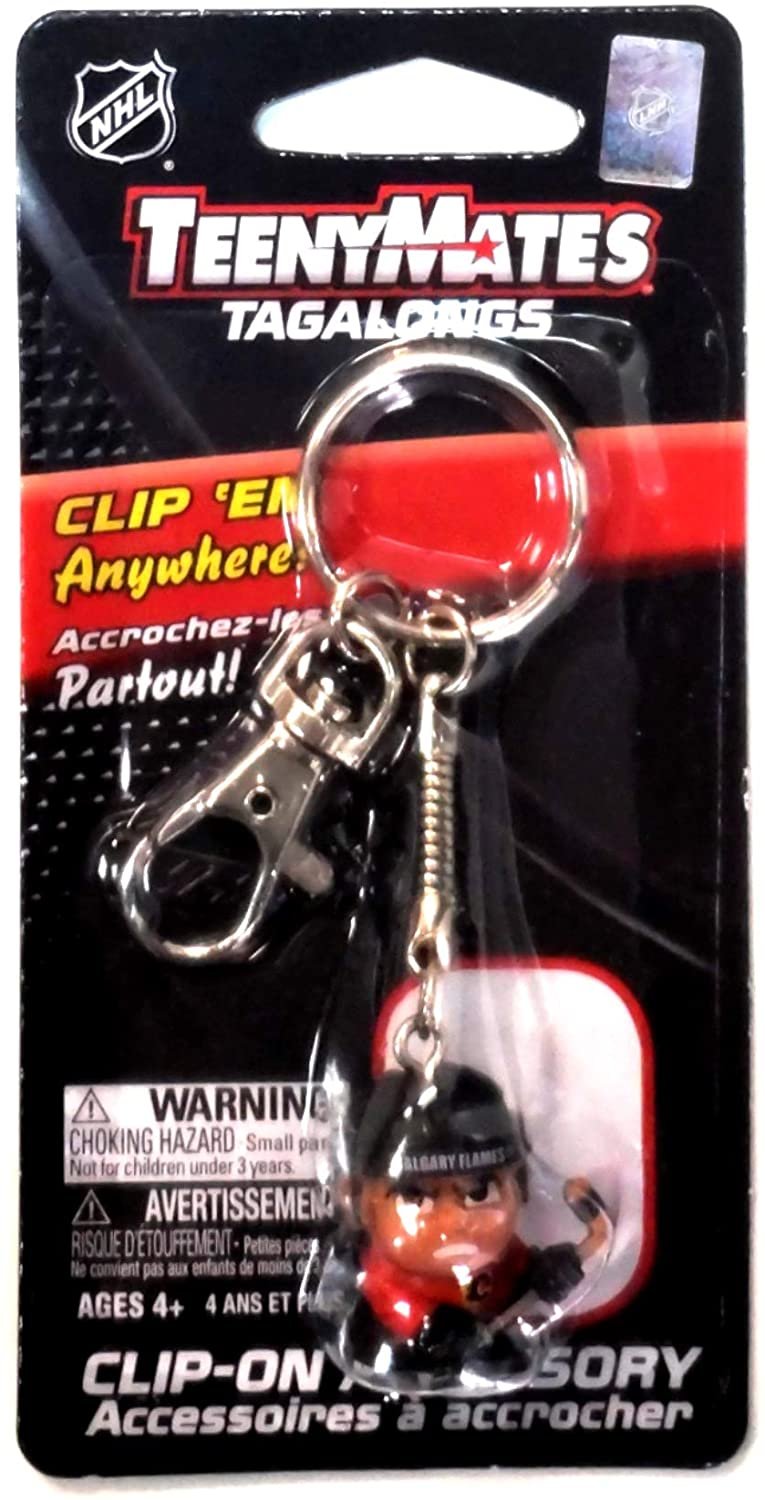 Calgary Flames Teeny Mates Keychain Tag Along Figure NHL Hockey
