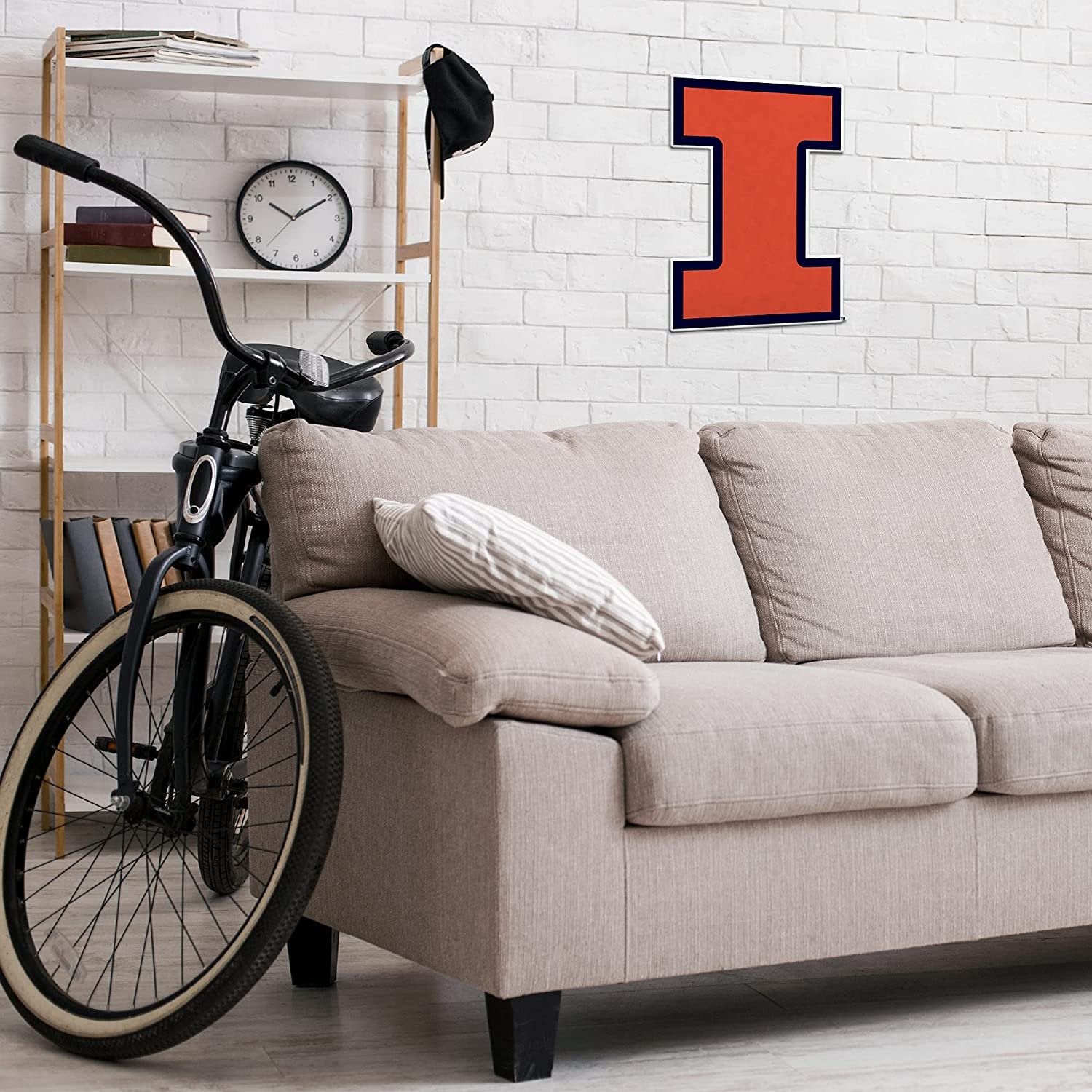 University of Illinois Fighting Illini Soft Felt Pennant, Logo Design, Shape Cut, 18 Inch, Easy To Hang 2