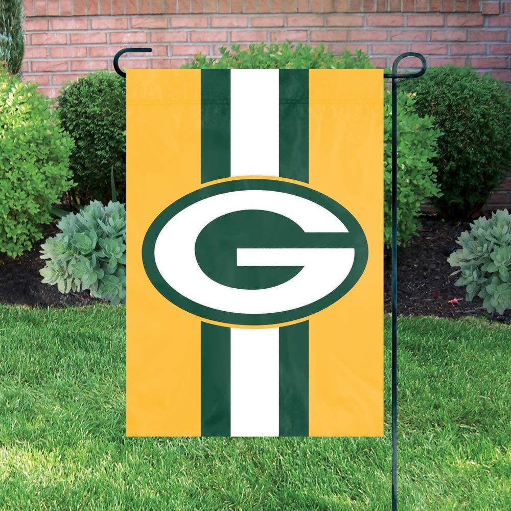 Green Bay Packers Premium Garden Flag Banner Applique Embroidered 12.5x18 Inch