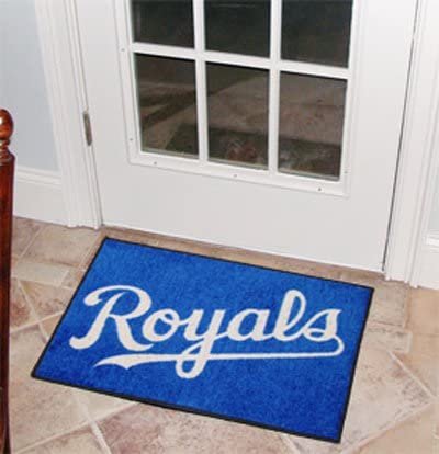 Kansas City Royals Floor Mat Area Rug, 20x30 Inch, Nylon, Anti-Skid Backing 1