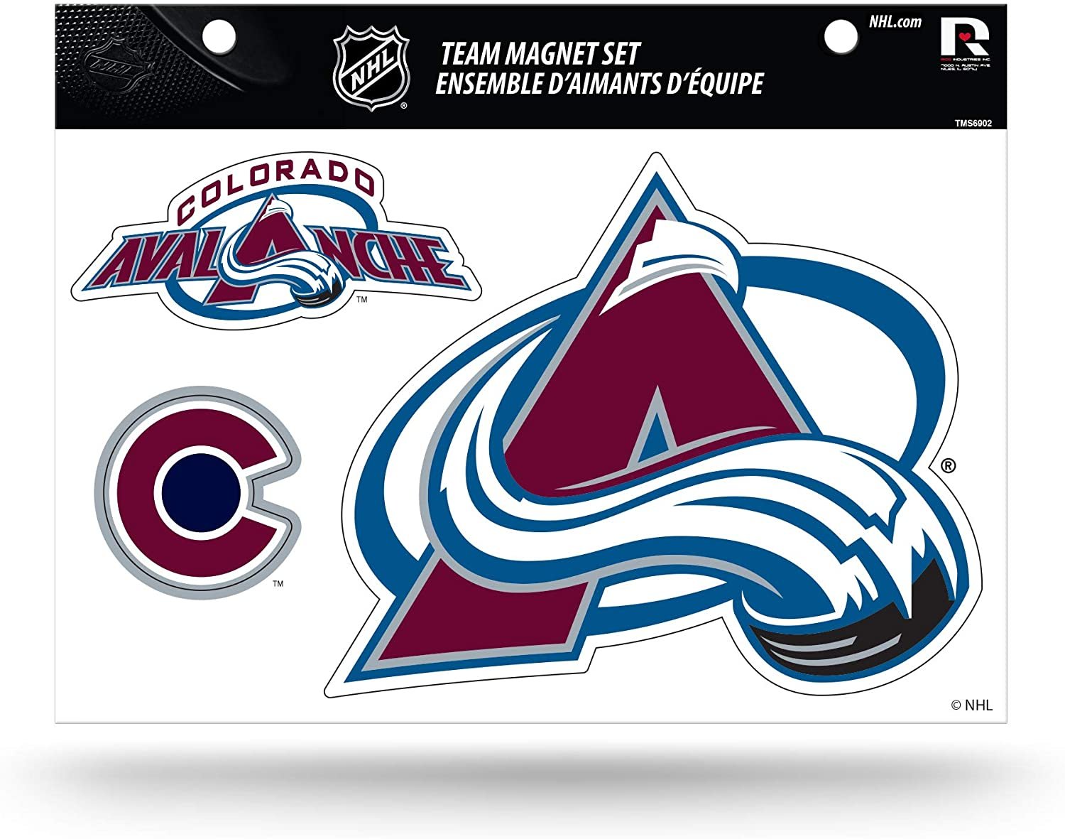 Colorado Avalanche Die Cut Team Magnet Set Sheet