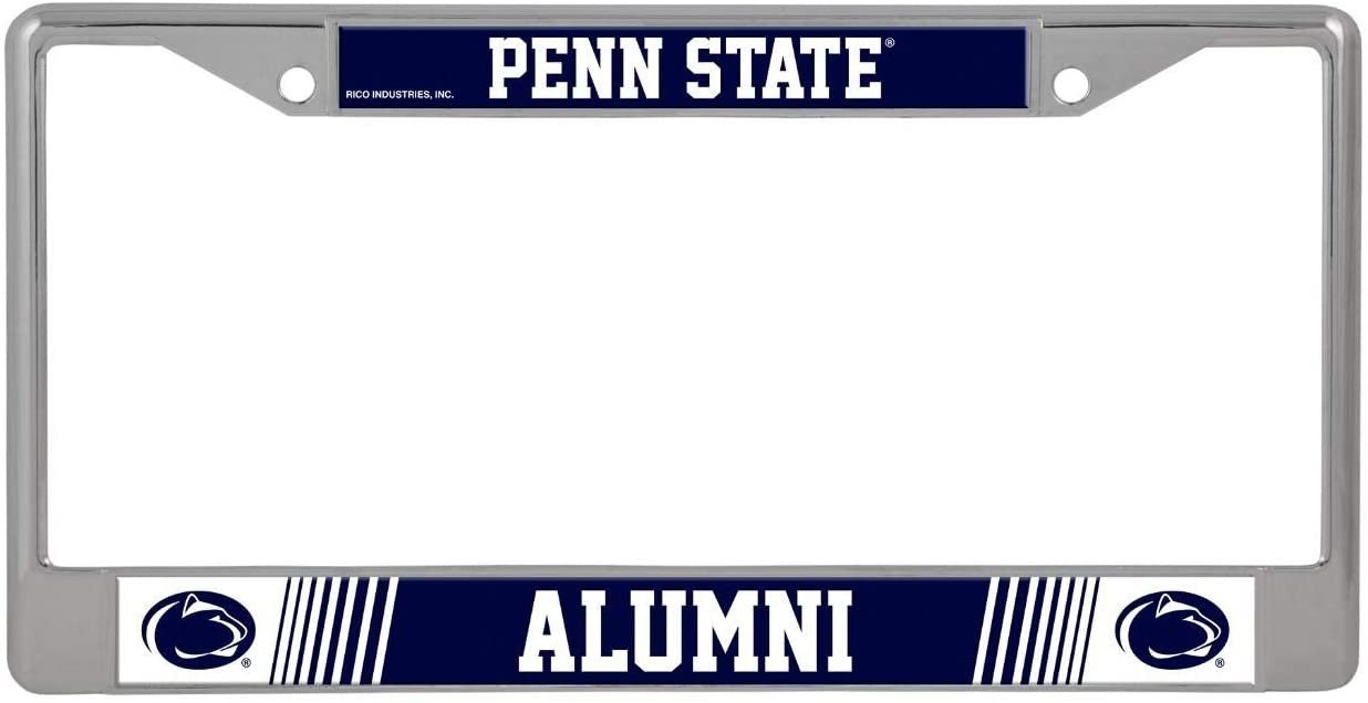 Penn State university Nittany Lions Alumni Metal License Plate Frame Chrome Tag Cover, 12x6 Inch 1