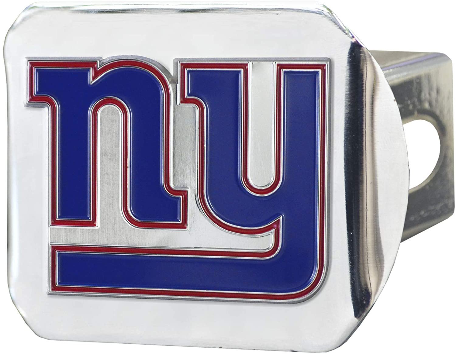 New York Giants Hitch Cover Solid Metal with Raised Color Metal Emblem 2" Square Type III