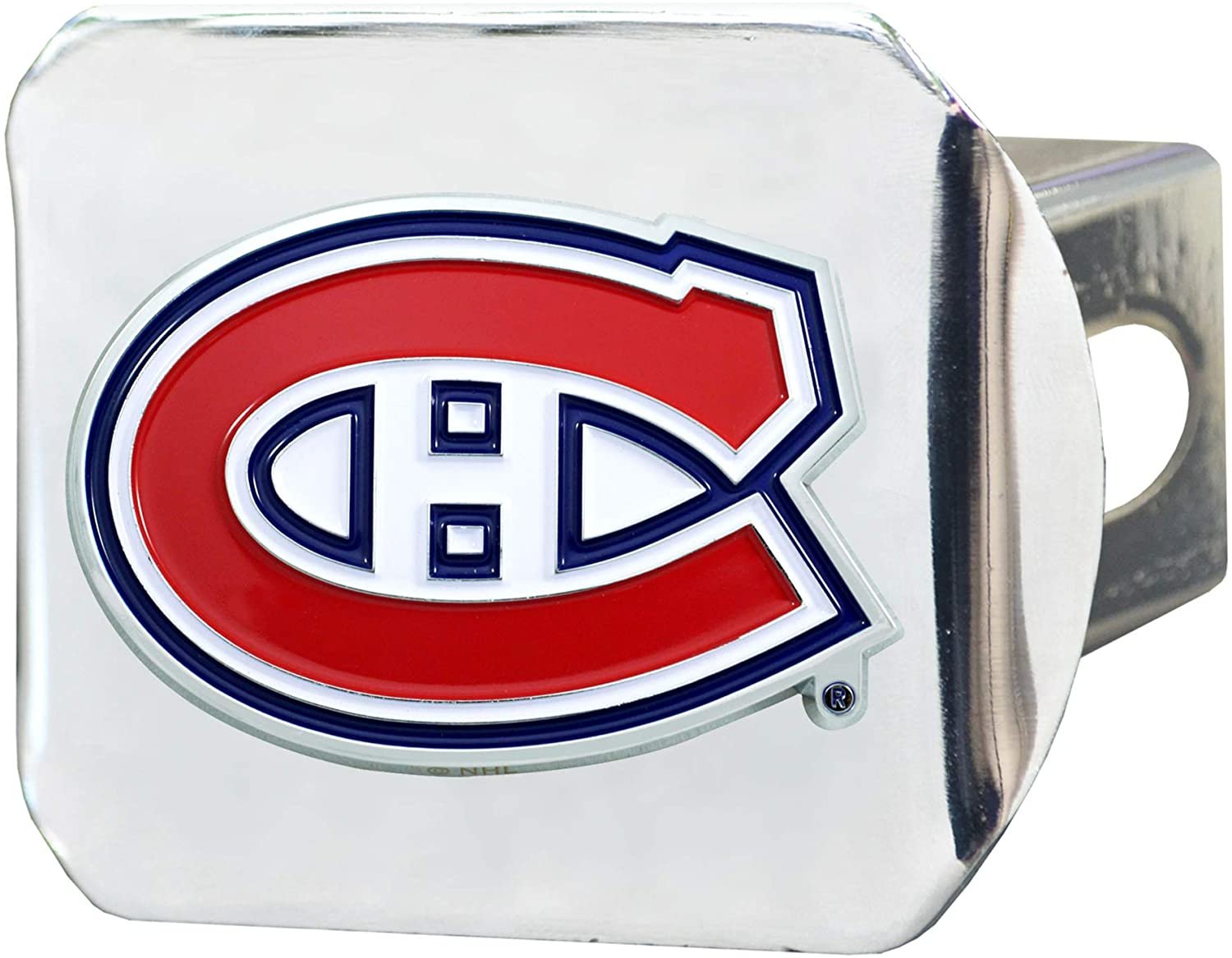 Montreal Canadiens Hitch Cover Solid Metal with Color Metal Emblem 2" Square Type III