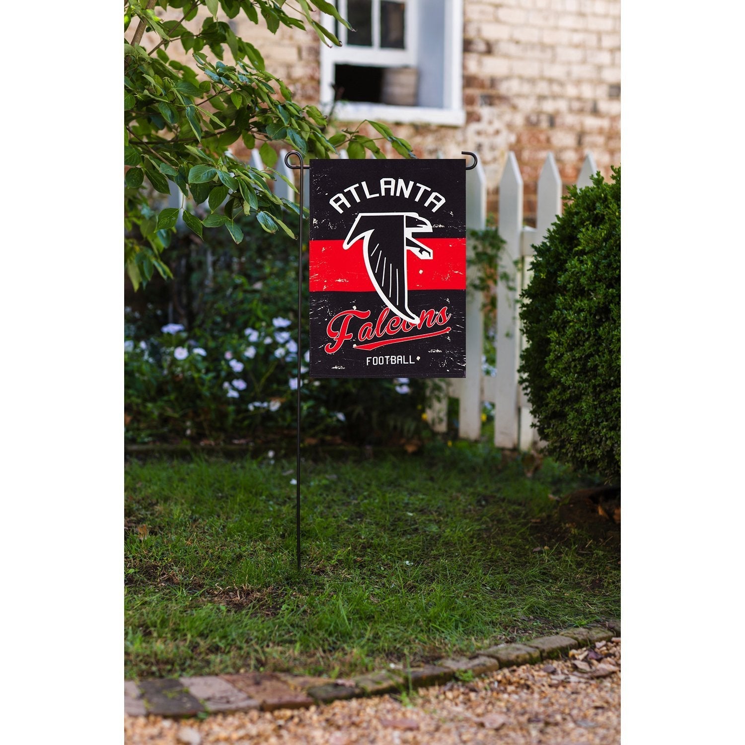 Atlanta Falcons Premium Double Sided Garden Flag Banner, Vintage Design,  Linen, 13x18 Inch, Outdoor, Display Pole Sold Separately.
