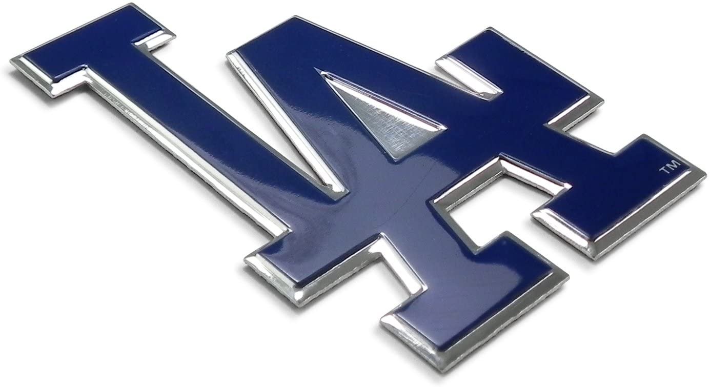 Los Angeles Dodgers Auto Emblem, Aluminum Metal, Embossed Team Color, Raised Decal Sticker, Full Adhesive Backing 2